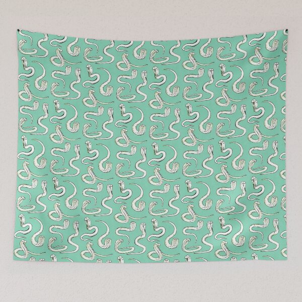 Item preview, cobras pattern - mint green designed and sold by KarolinaSt.