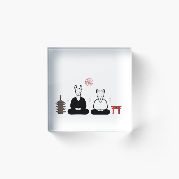 Buddhism meets Shinto Acrylic Block