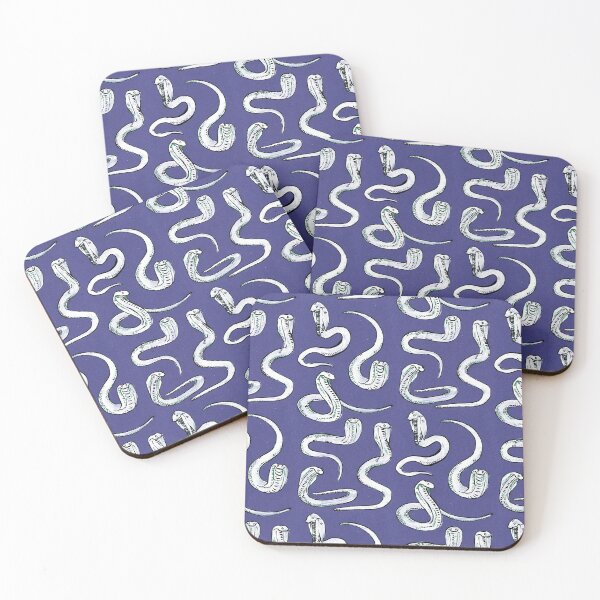 Item preview, cobras pattern - blue designed and sold by KarolinaSt.