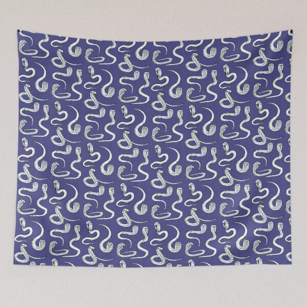 Item preview, cobras pattern - blue designed and sold by KarolinaSt.