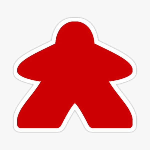 Item preview, The Red Meeple Board Game Piece designed and sold by WibbleDesign.
