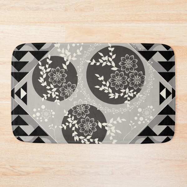 Item preview, Monochrome Geometric Flora designed and sold by famenxt.