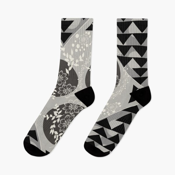 Item preview, Monochrome Geometric Flora designed and sold by famenxt.