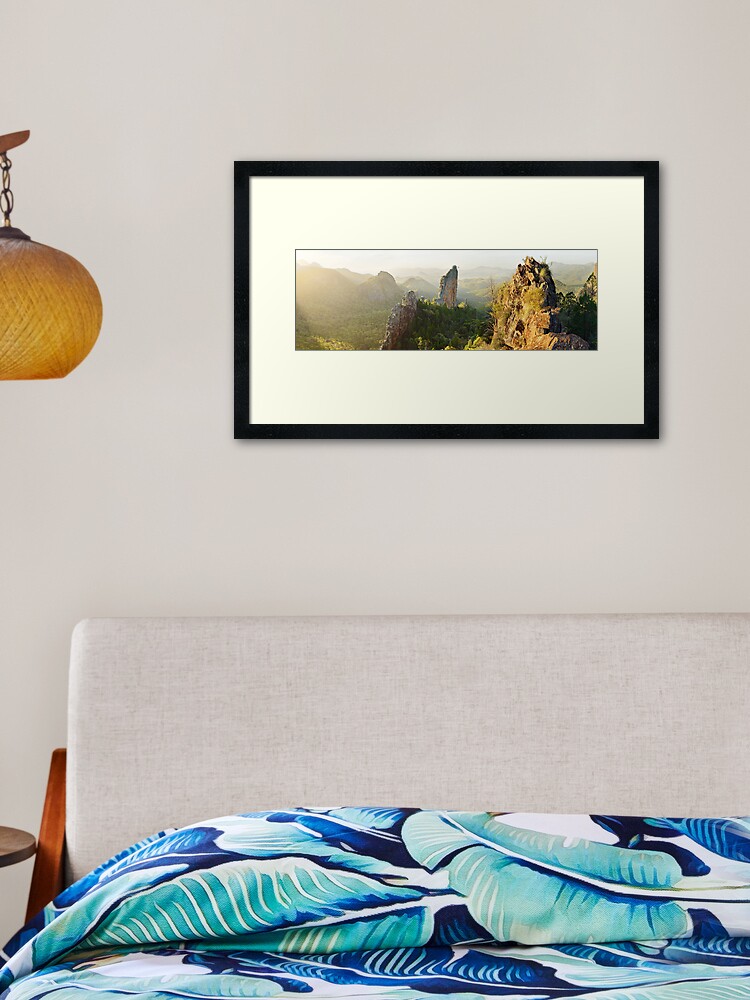 Thumbnail 2 of 7, Framed Art Print, The Bread Knife, Warrumbungles, New South Wales, Australia designed and sold by Chockstone.