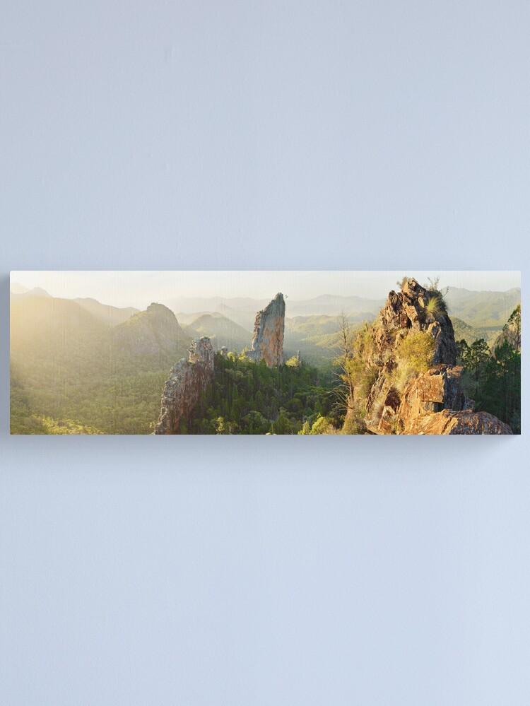 Thumbnail 1 of 3, Canvas Print, The Bread Knife, Warrumbungles, New South Wales, Australia designed and sold by Chockstone.