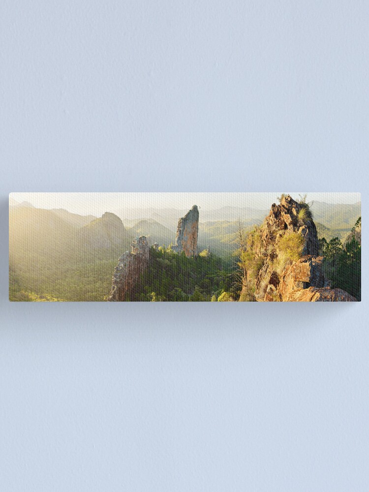 Thumbnail 1 of 3, Canvas Print, The Bread Knife, Warrumbungles, New South Wales, Australia designed and sold by Chockstone.