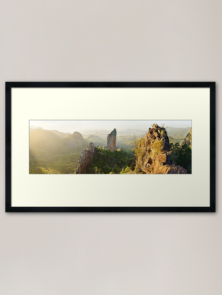 Thumbnail 1 of 7, Framed Art Print, The Bread Knife, Warrumbungles, New South Wales, Australia designed and sold by Chockstone.