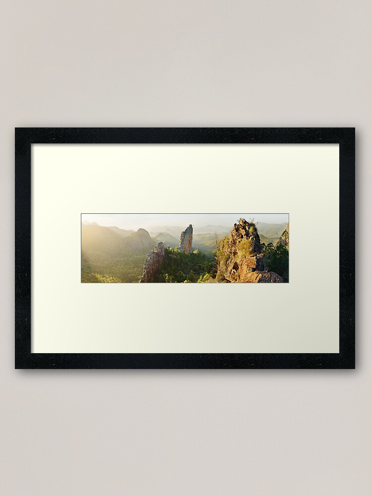 Thumbnail 1 of 7, Framed Art Print, The Bread Knife, Warrumbungles, New South Wales, Australia designed and sold by Chockstone.