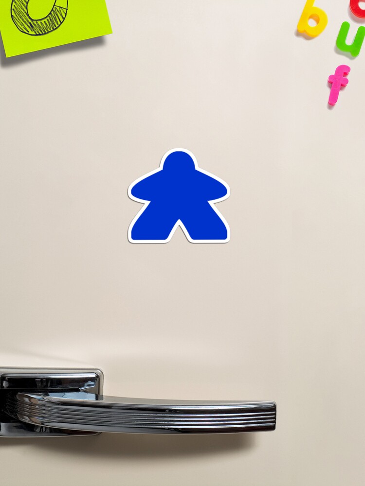 Blue Board Game Meeple - Meeple - Magnet