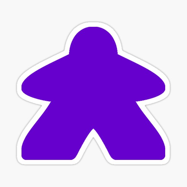 Item preview, The Purple Meeple Board Game Piece designed and sold by WibbleDesign.