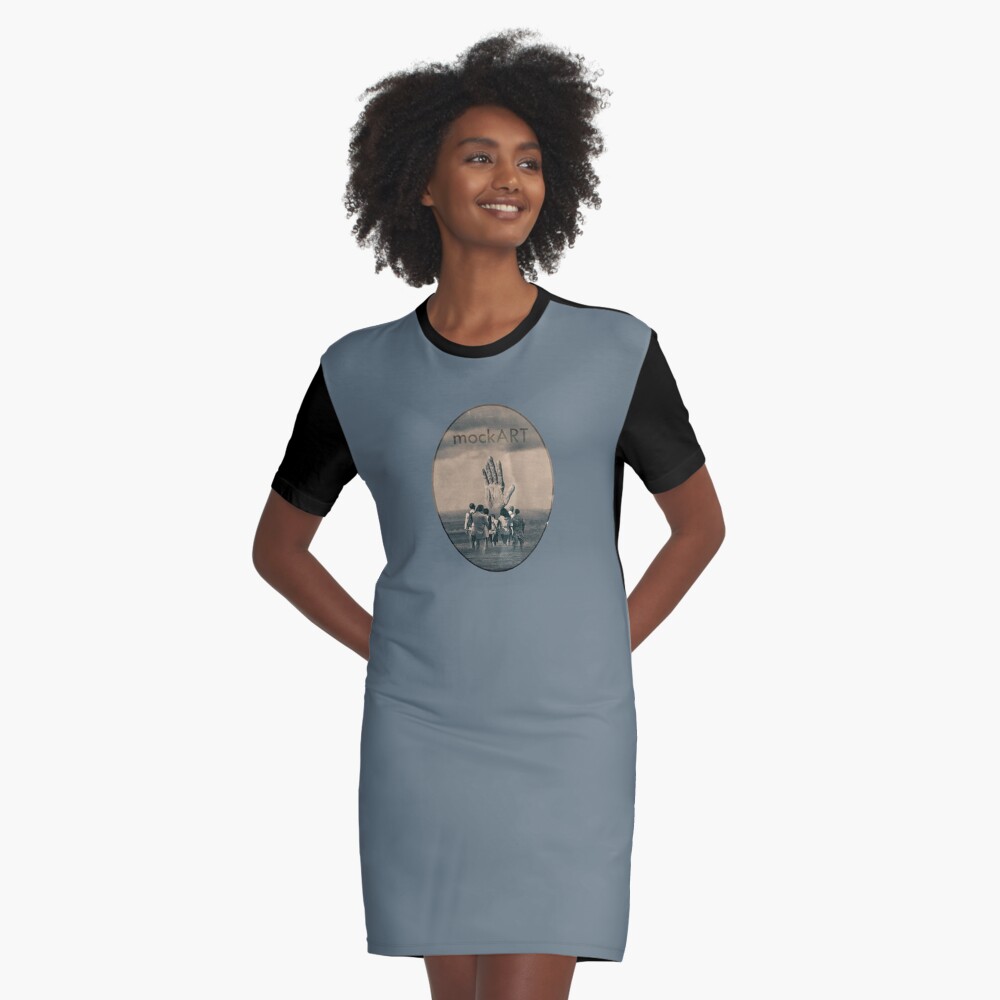 Item preview, Graphic T-Shirt Dress designed and sold by mockART.