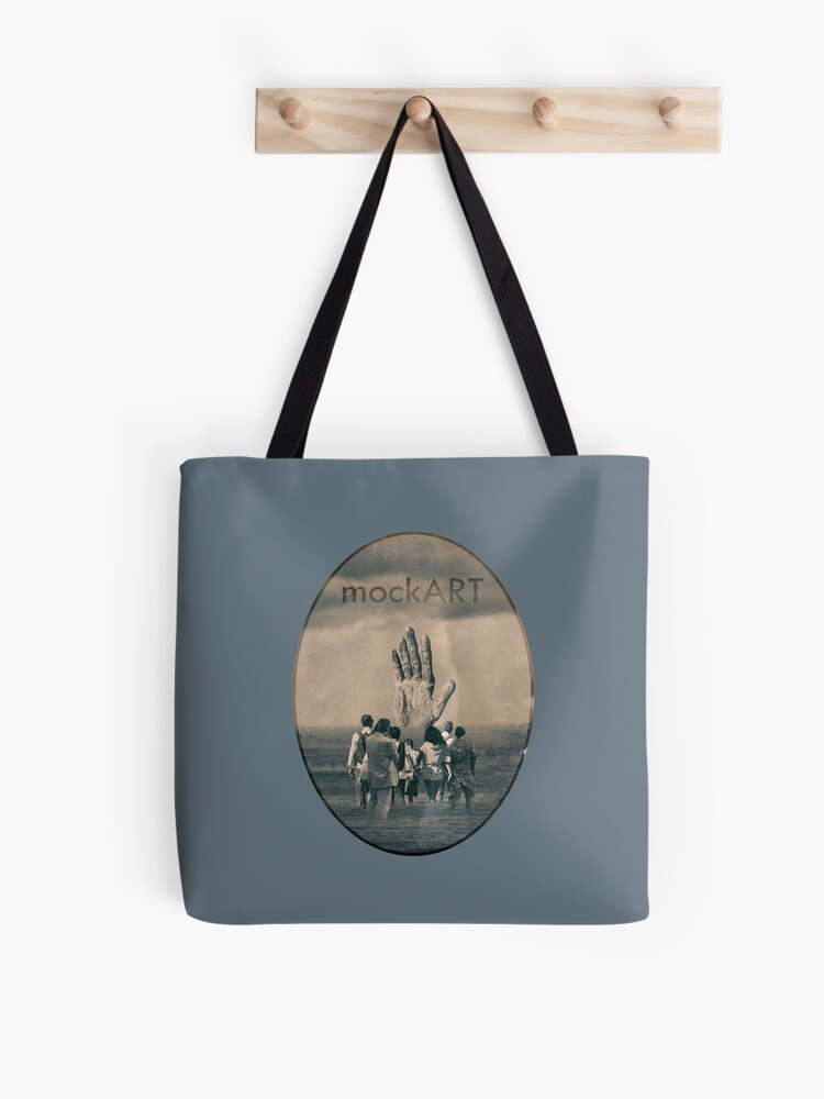 Thumbnail 1 of 2, Tote Bag, mockART - The Hand in the Water designed and sold by mockART.