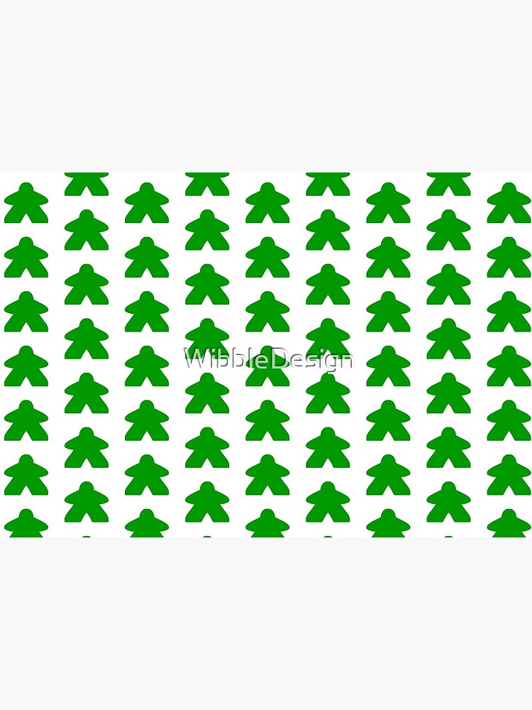 The Green Meeple Board Game Piece by WibbleDesign