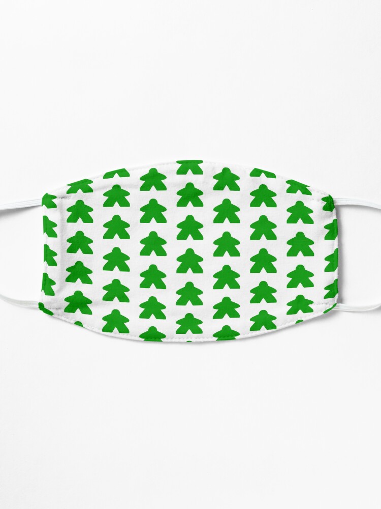 Alternate view of The Green Meeple Board Game Piece Mask