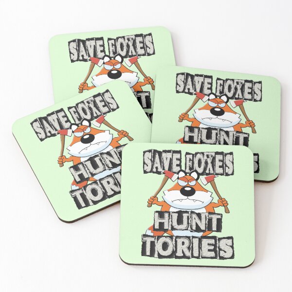 Item preview, SAVE FOXES HUNT TORIES designed and sold by Paparaw.