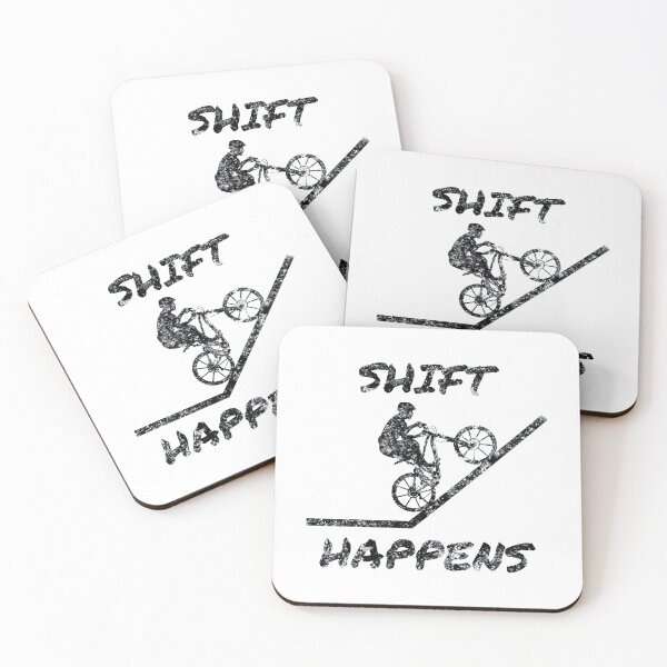 Item preview, Shift Happens Funny Mountain Biking Design designed and sold by EstelleStar.