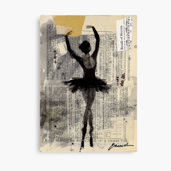 Item preview, Graceful Ballerina Dance – Mixed Media Art Print designed and sold by art2print.