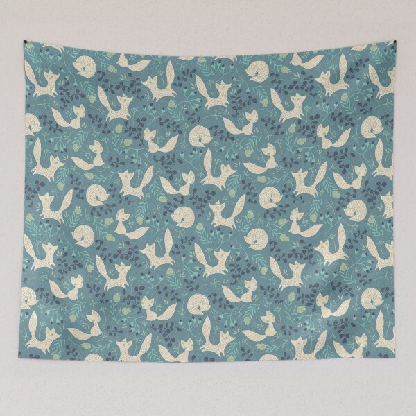 Item preview, little fox in blue designed and sold by Gaia Marfurt.