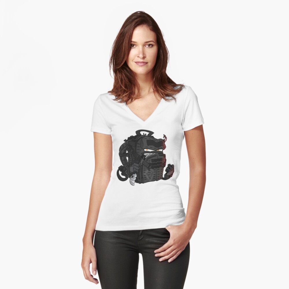 Item preview, Fitted V-Neck T-Shirt designed and sold by hiwez.