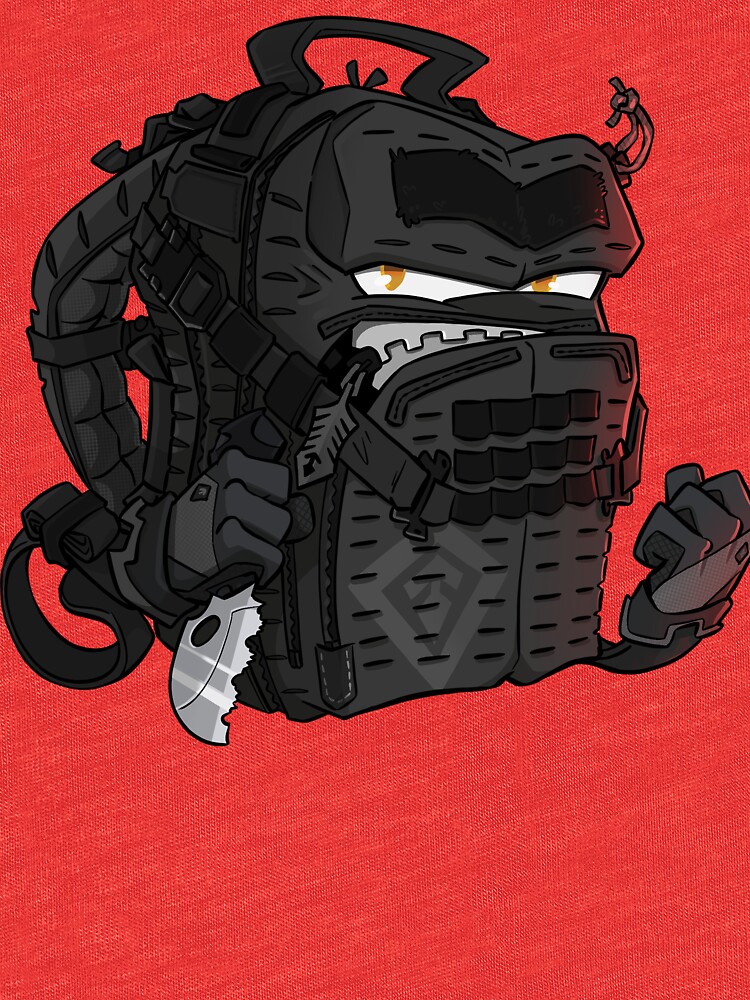 Thumbnail 6 of 6, Tri-blend T-Shirt, First Tactical Tactix half day backpack designed and sold by hiwez.