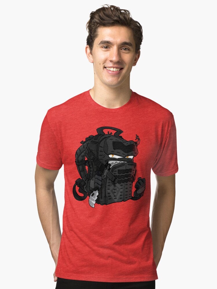 Thumbnail 1 of 6, Tri-blend T-Shirt, First Tactical Tactix half day backpack designed and sold by hiwez.