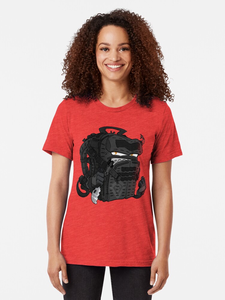 Thumbnail 2 of 6, Tri-blend T-Shirt, First Tactical Tactix half day backpack designed and sold by hiwez.