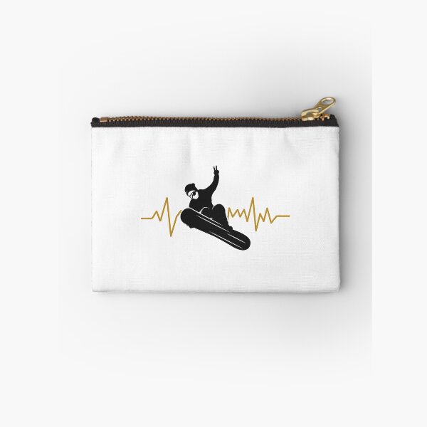 Item preview, Snowboarder, Snowboarding - with an EKG Heartbeat designed and sold by EstelleStar.