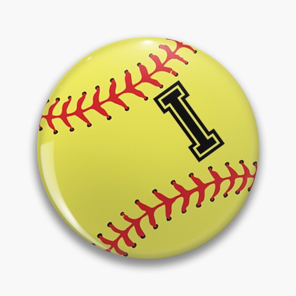 Item preview, Softball Player Gifts Jersey Name I Initial Letter "I" Monogram Personalized Back Number Ball Sport Signature Sticker Gift designed and sold by theshirtinator.