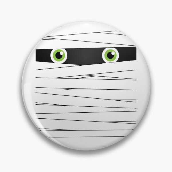 Item preview, Halloween Mummy Wrap Face Green Eyes designed and sold by EstelleStar.