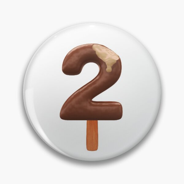 Item preview, 2 Ice Cream Two Number 3d Chocolate designed and sold by HelloFromAja.