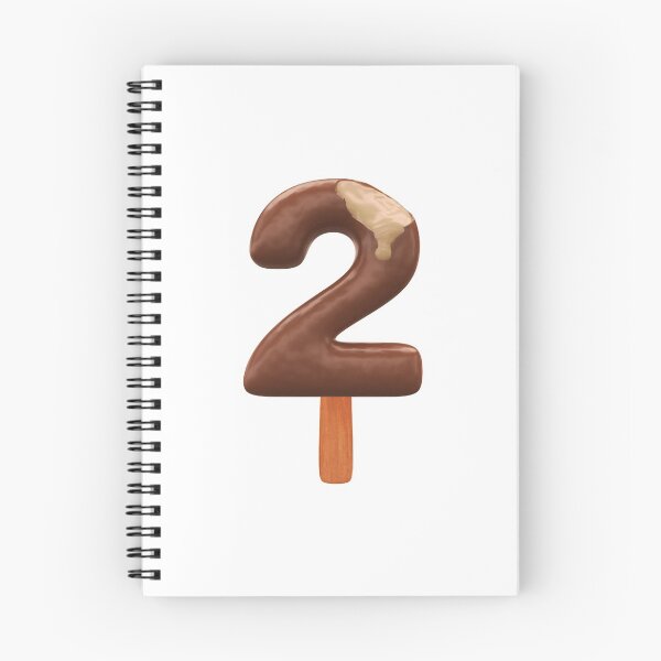 Item preview, 2 Ice Cream Two Number 3d Chocolate designed and sold by HelloFromAja.