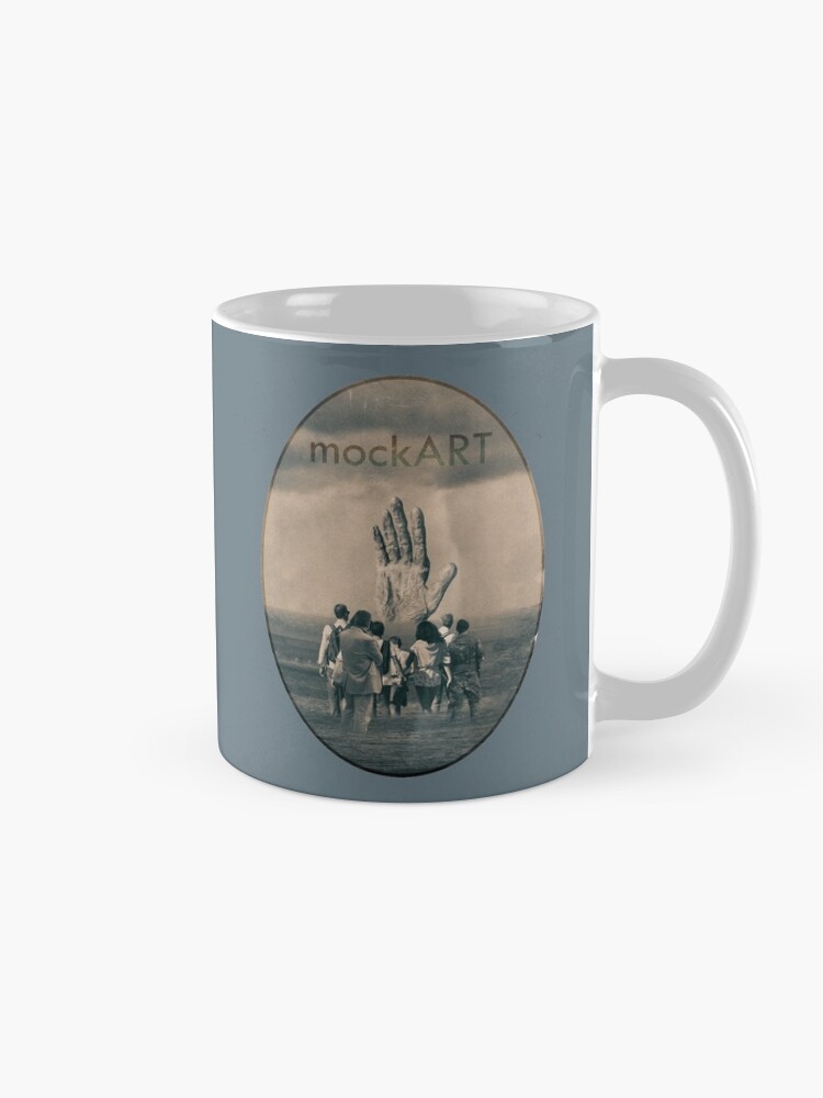 Thumbnail 5 of 6, Coffee Mug, mockART - The Hand in the Water designed and sold by mockART.