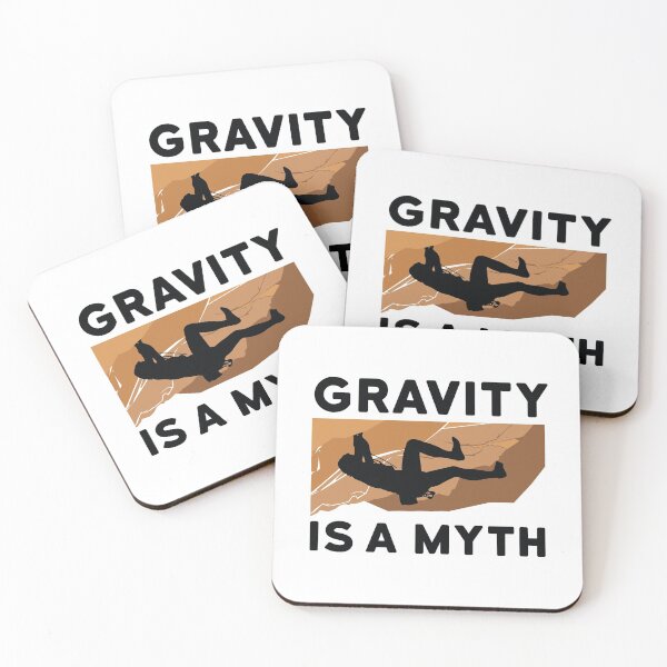 Item preview, Rock Climbing Graphic Gravity is a Myth designed and sold by EstelleStar.