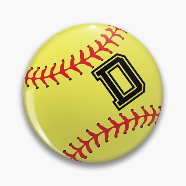 Item preview, Softball Player Gifts Jersey Name D Initial Letter "D" Monogram Personalized Back Number Ball Sport Signature Sticker Gift designed and sold by theshirtinator.