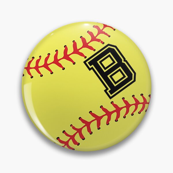 Item preview, Softball Player Gifts Jersey Name B Initial Letter "B" Monogram Personalized Back Number Ball Sport Signature Sticker Gift designed and sold by theshirtinator.