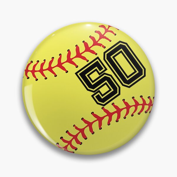 Item preview, Softball Player Gifts Jersey No 50 Back Number #50 Ball Sport Sticker Gift designed and sold by theshirtinator.
