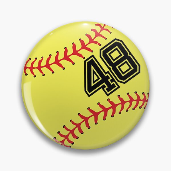 Item preview, Softball Player Gifts Jersey No 48 Back Number #48 Ball Sport Sticker Gift designed and sold by theshirtinator.