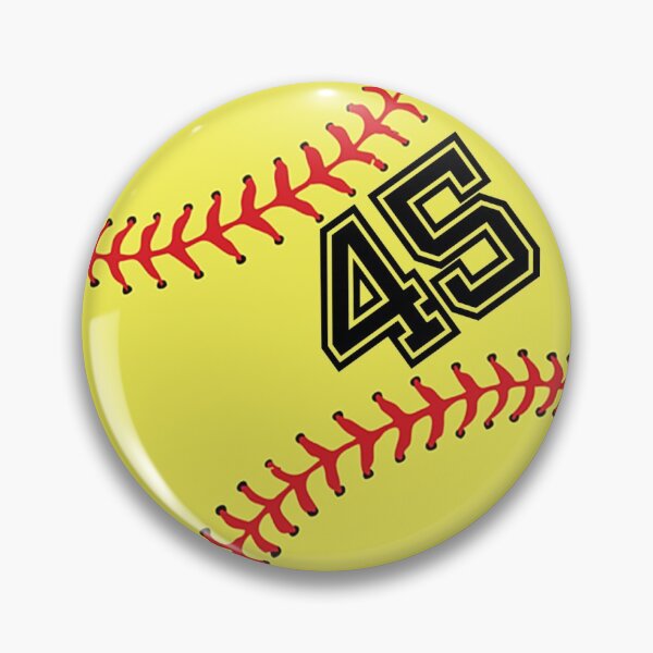 Item preview, Softball Player Gifts Jersey No 45 Back Number #45 Ball Sport Sticker Gift designed and sold by theshirtinator.