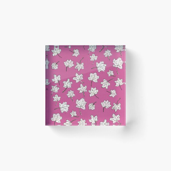 Item preview, leaves pattern - pink designed and sold by KarolinaSt.