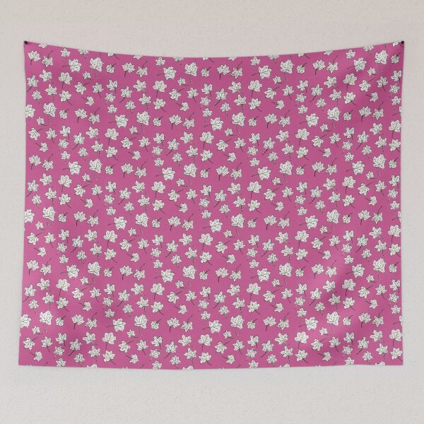 Item preview, leaves pattern - pink designed and sold by KarolinaSt.