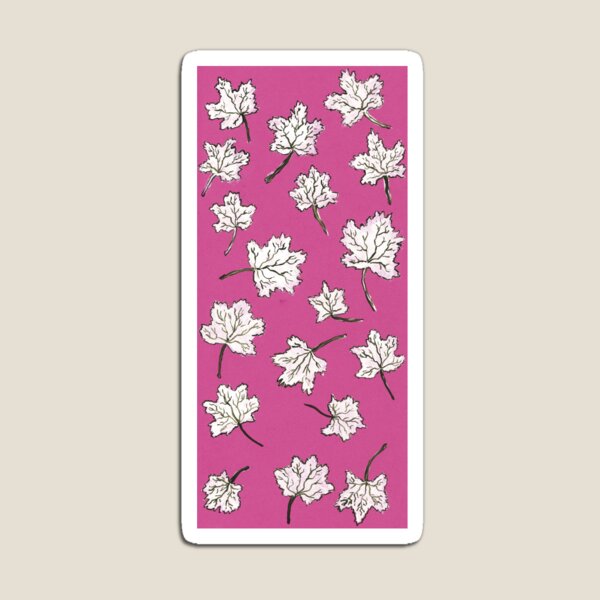 Item preview, leaves pattern - pink designed and sold by KarolinaSt.