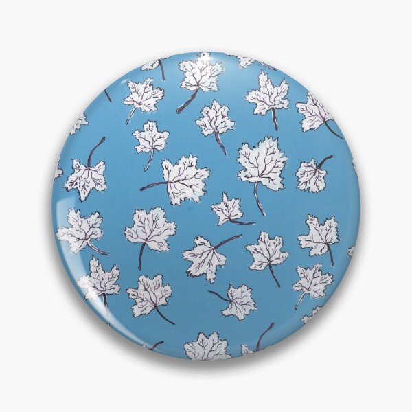 Item preview, leaves pattern - blue designed and sold by KarolinaSt.