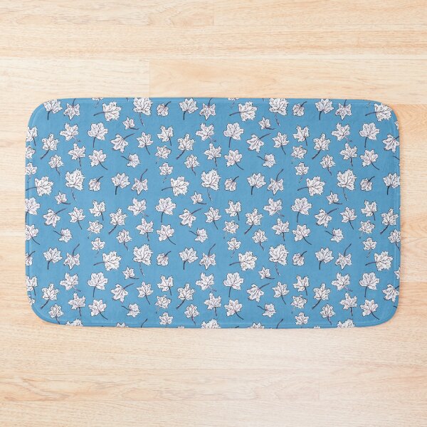 Item preview, leaves pattern - blue designed and sold by KarolinaSt.