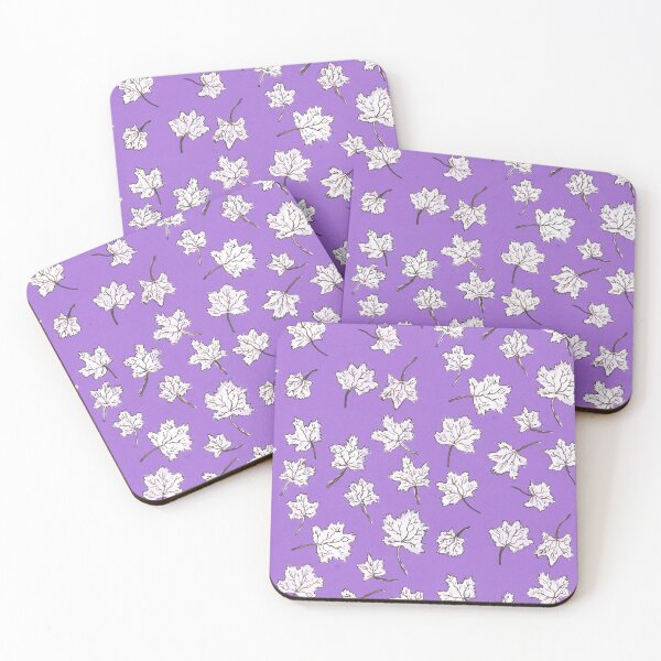 Item preview, leaves pattern - purple designed and sold by KarolinaSt.