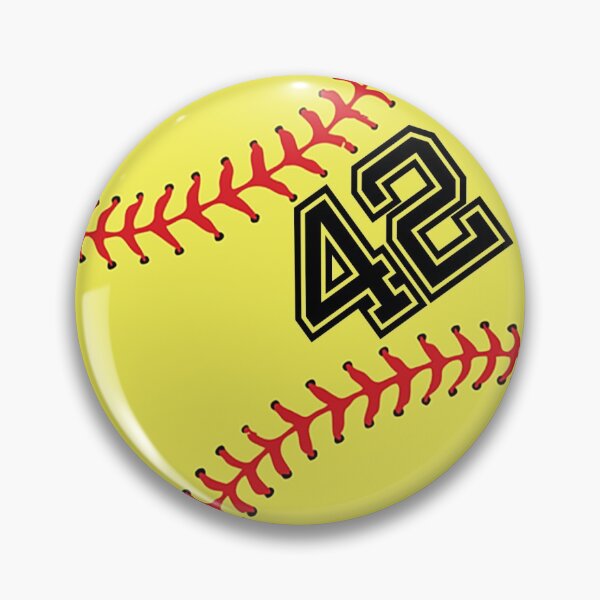 Item preview, Softball Player Jersey No 42 Back Number #42 Ball Sport Sticker Gift designed and sold by theshirtinator.