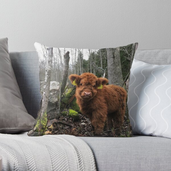 Animal Pillow. Cow Pillow. Organic Cotton. Cow Plush. Farm Nursery
