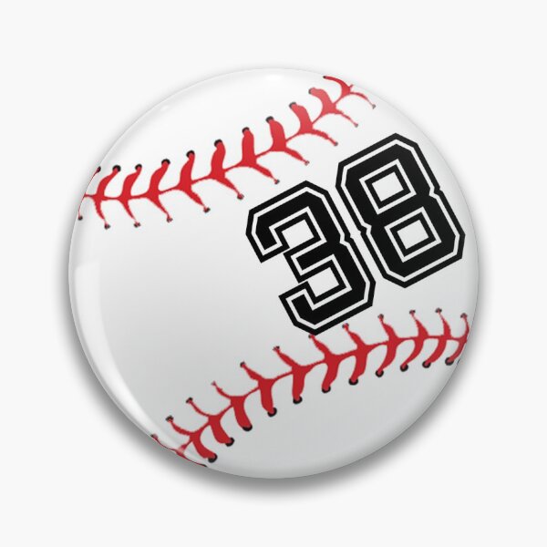 Item preview, Baseball Player Jersey No 38 Back Number #38 Ball Sport Sticker Gift designed and sold by theshirtinator.