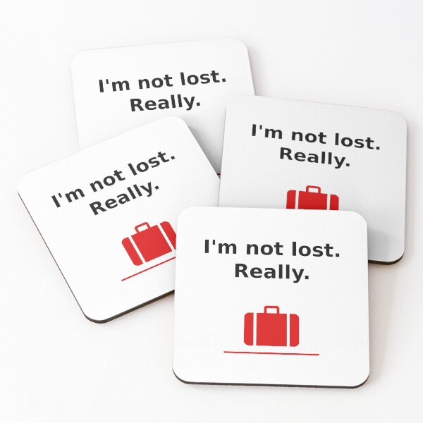 Item preview, I'm Not Lost Really Suitcase Light-Color designed and sold by TinyStarAmerica.