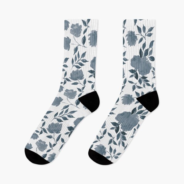 Item preview, Peonies pattern watercolor n.1 in blue designed and sold by Psychae.