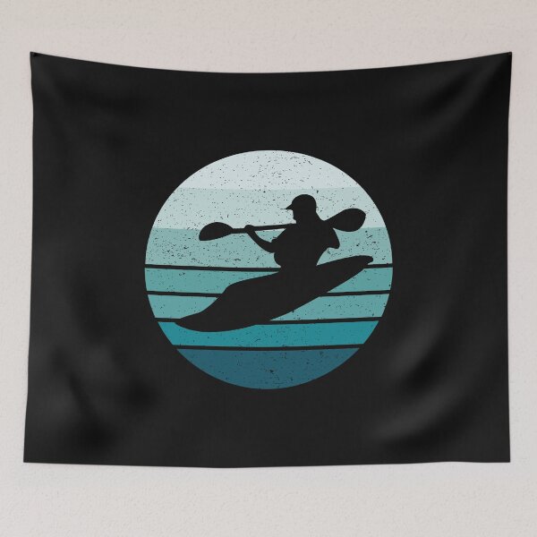 Item preview, Whitewater Kayak Kayaking Retro Style designed and sold by EstelleStar.